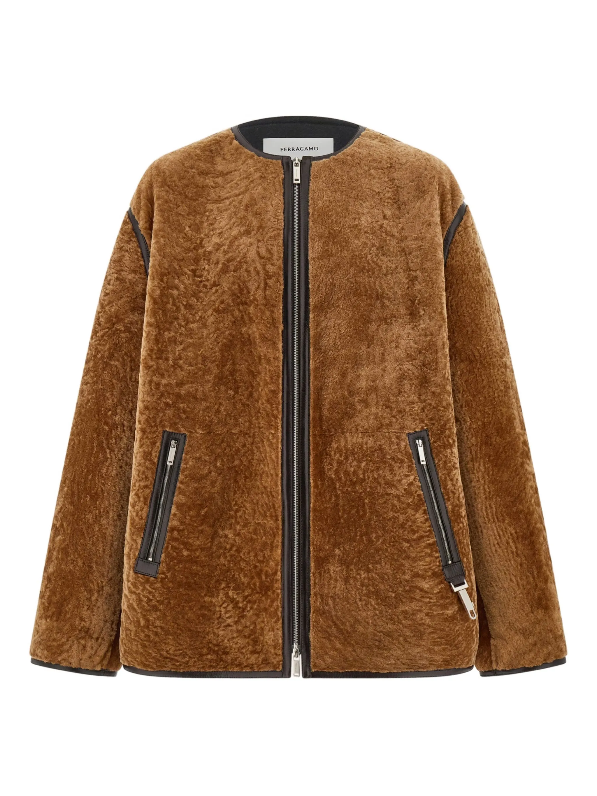Куртка с отделкой из овчины Ferragamo, коричневый
Куртка с отделкой из овчины Ferragamo, коричневый