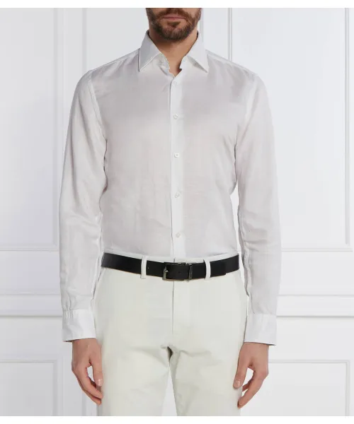 Льняная рубашка c-hal-kent-c3-223 Casual fit Boss, белый 
Льняная рубашка c-hal-kent-c3-223 Casual fit Boss, белый