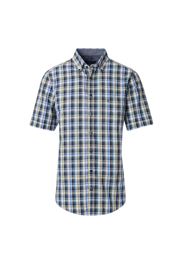 Повседневная рубашка с коротким рукавом в клетку удобная посадка Casamoda, зеленый
Повседневная рубашка с коротким рукавом в клетку удобная посадка Casamoda, зеленый