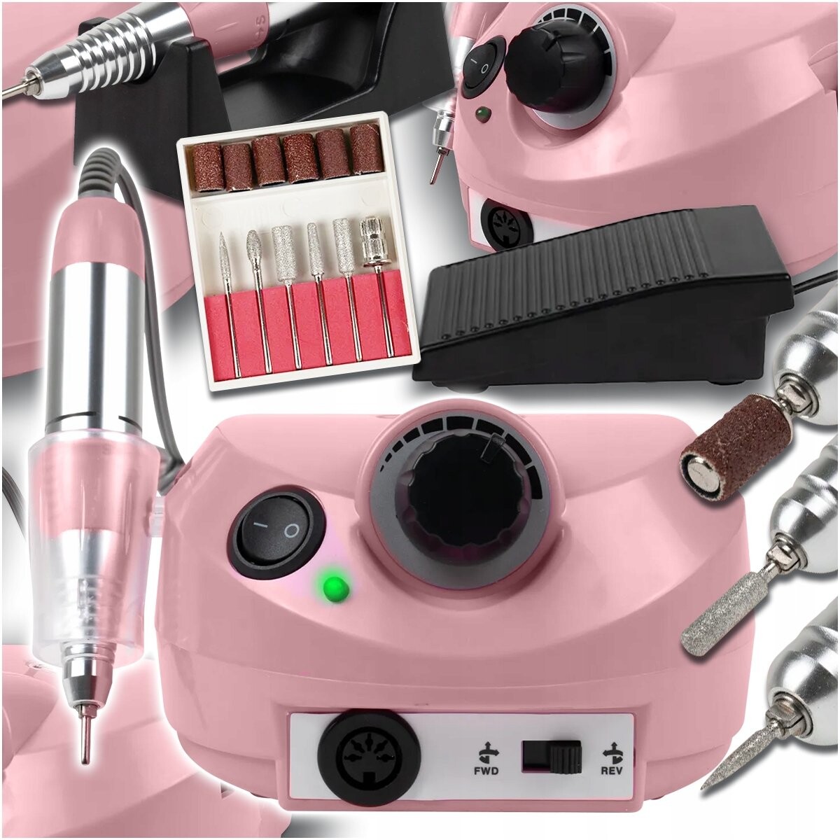 Фрезерный станок для ногтей 80 Вт + маникюрные и педикюрные ножи с сильной педалью Domowyświat
Фрезерный станок для ногтей 80 Вт + маникюрные и педикюрные ножи с сильной педалью Domowyświat