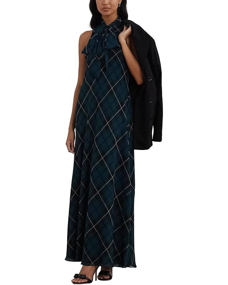 Платье Lauren Ralph Lauren Plaid Crinkle Georgette Tie-Neck Gown, цвет Blue/Black/Green
Платье Lauren Ralph Lauren Plaid Crinkle Georgette Tie-Neck Gown, цвет Blue/Black/Green