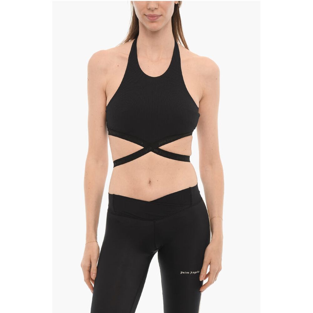 Укороченный топ с перекрещивающейся талией и рубчиком Palm Angels, Black
Укороченный топ с перекрещивающейся талией и рубчиком Palm Angels, Black