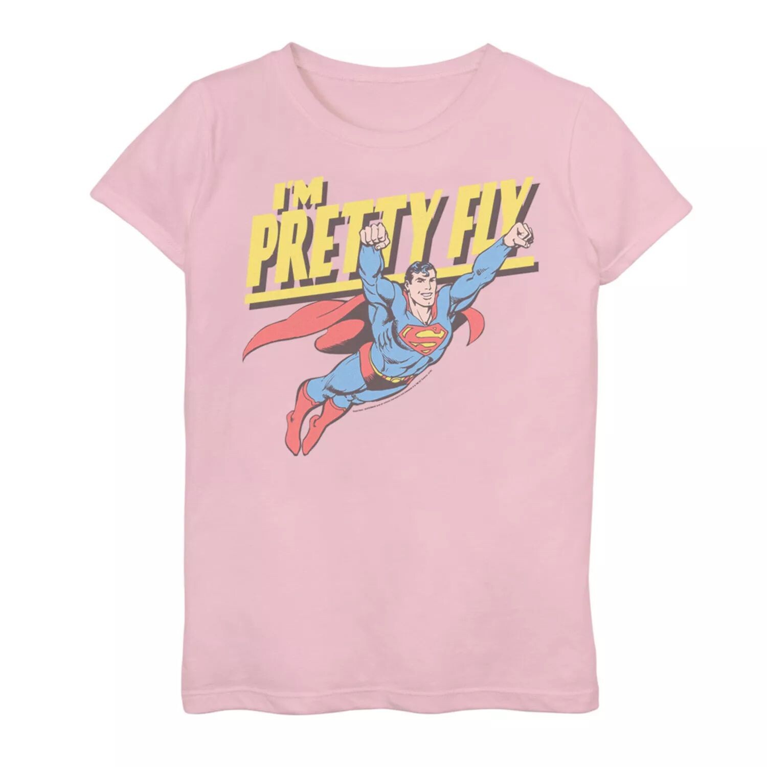 Футболка с рисунком в стиле ретро для девочек 7–16 лет «Супермен Pretty Fly» DC Comics, розовый
Футболка с рисунком в стиле ретро для девочек 7–16 лет «Супермен Pretty Fly» DC Comics, розовый