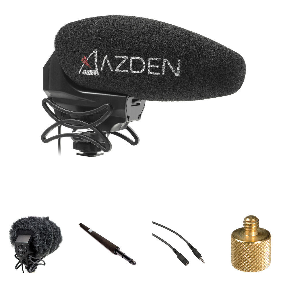 Микрофон Azden SMX-30 Camera-Mount Shotgun Microphone Boompole Kit
Микрофон Azden SMX-30 Camera-Mount Shotgun Microphone Boompole Kit