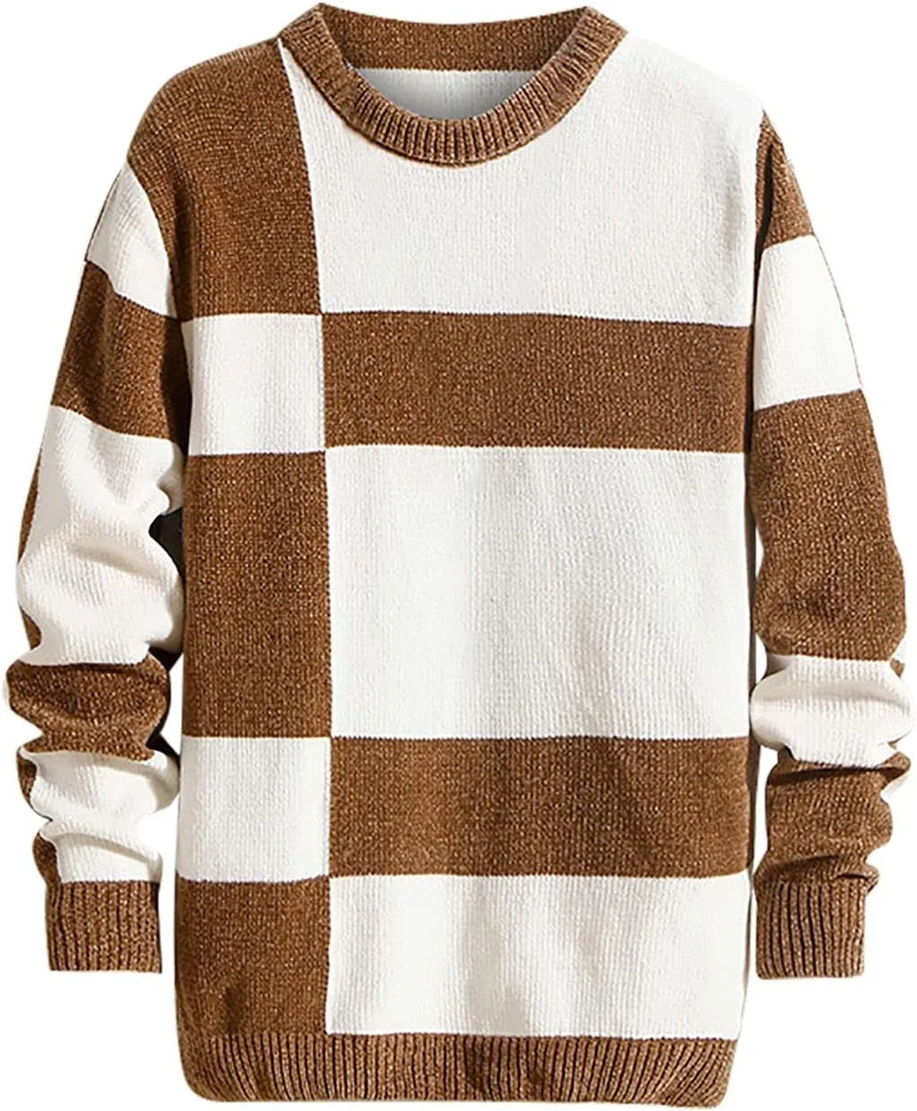 Мужской свитер Dgoopd с квадратным принтом и цветными блоками
Мужской свитер Dgoopd с квадратным принтом и цветными блоками