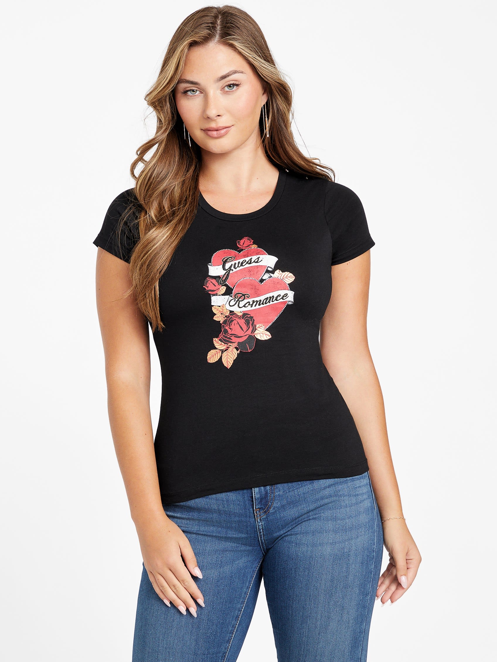 Футболка «Эко Романтика» Guess Factory, черный 
Футболка «Эко Романтика» Guess Factory, черный