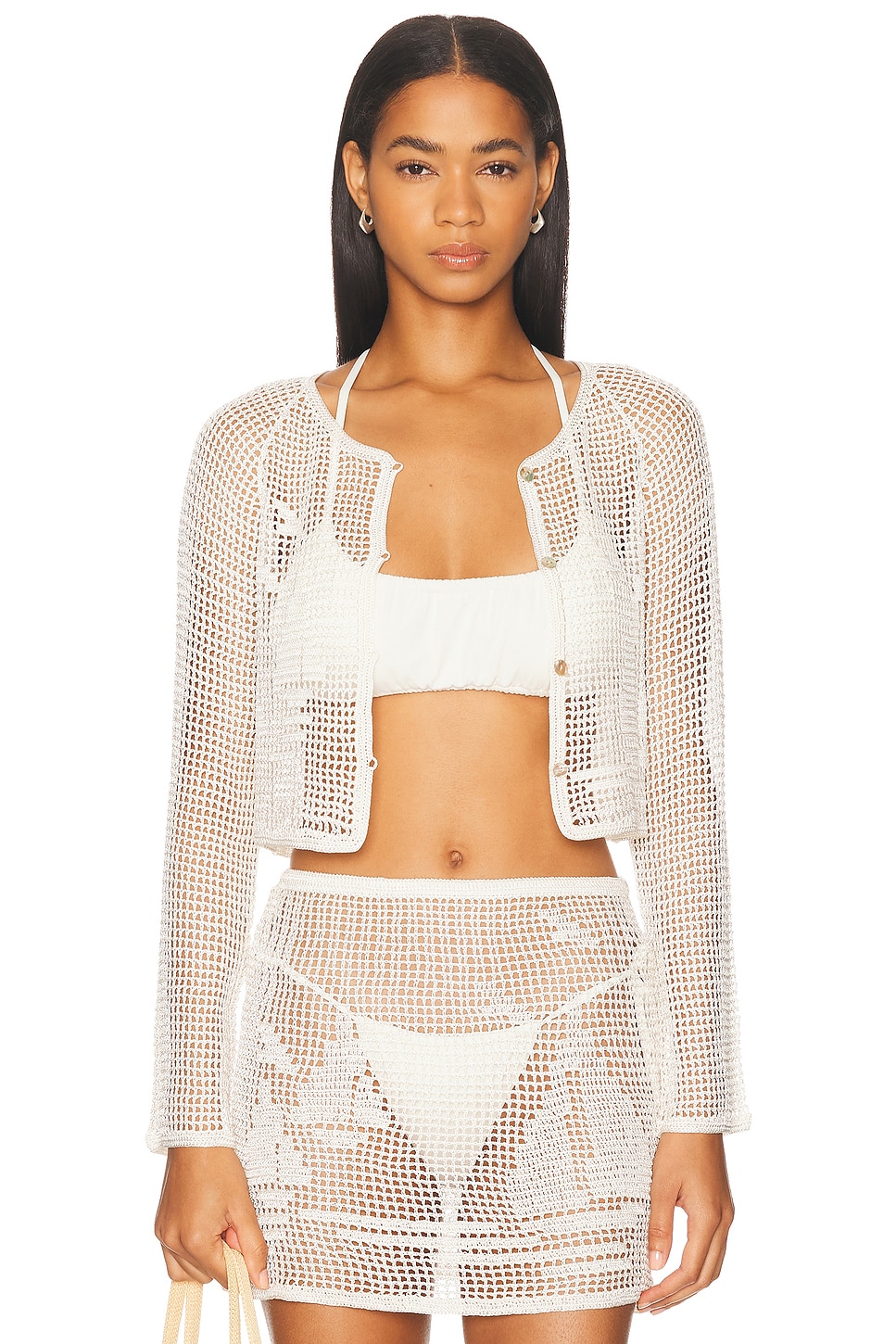 Морской кардиган с вязаным узором Calle Del Mar, Natural
Морской кардиган с вязаным узором Calle Del Mar, Natural