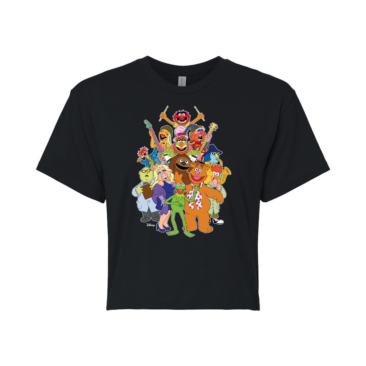 Укороченная футболка Disney's The Muppets Juniors Group Licensed Character, черный 
Укороченная футболка Disney's The Muppets Juniors Group Licensed Character, черный