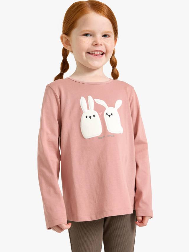 Детский хлопковый топ с длинными рукавами и кроликом Lindex, Dusty Pink
Детский хлопковый топ с длинными рукавами и кроликом Lindex, Dusty Pink