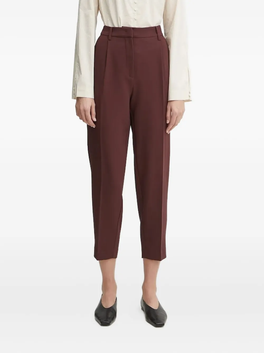 Укороченные брюки со складками спереди Bruuns Bazaar, коричневый
Укороченные брюки со складками спереди Bruuns Bazaar, коричневый