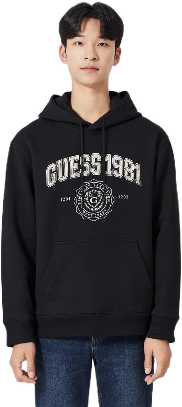 Мужская толстовка с капюшоном GUESS, размер L/SLV, черный
Мужская толстовка с капюшоном GUESS, размер L/SLV, черный