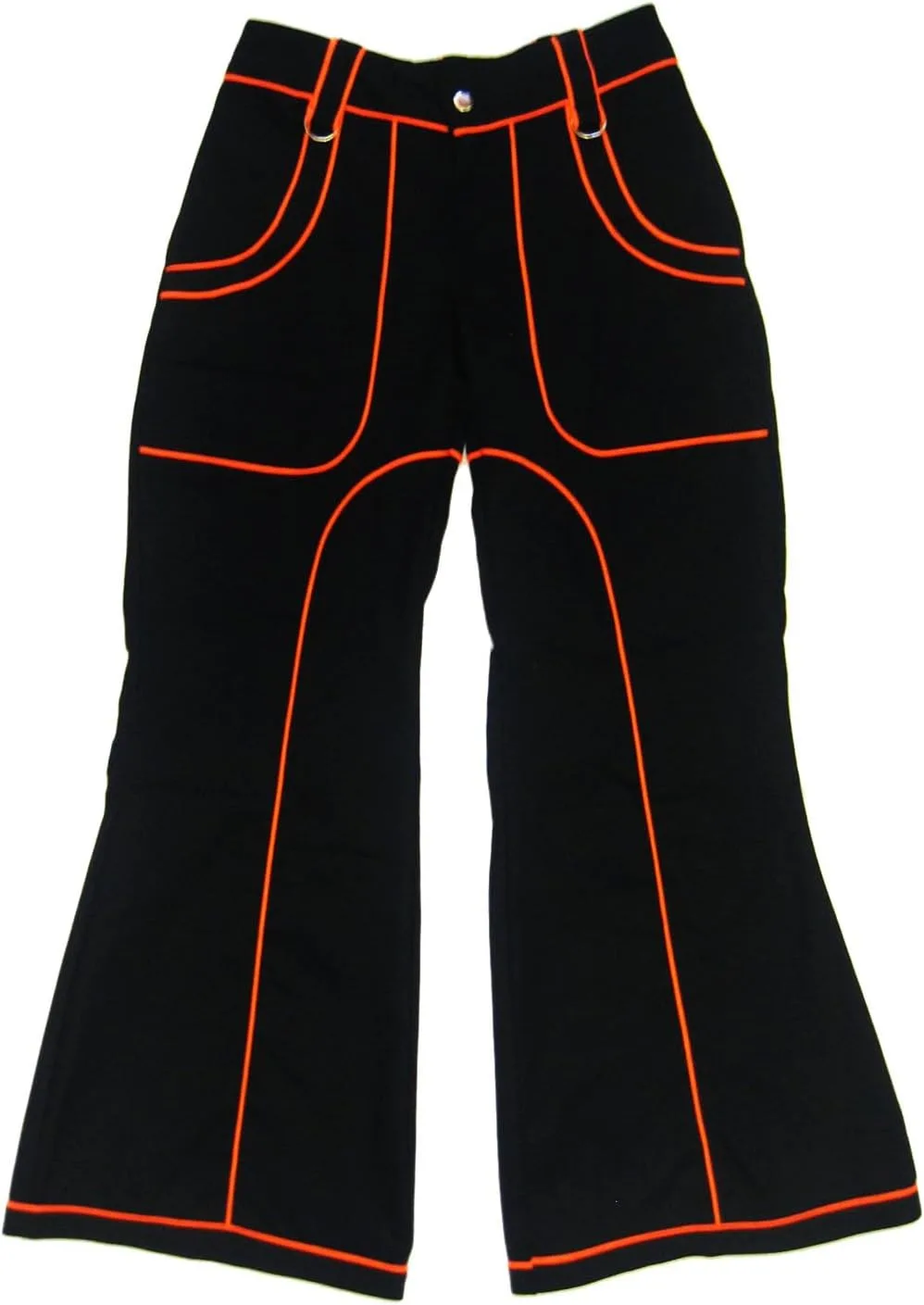 Неоновые оранжевые кибер-готические скеит-джинсы Insanity
Неоновые оранжевые кибер-готические скеит-джинсы Insanity