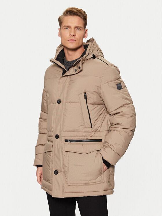 Пуховик стандартного кроя Bugatti, бежевый
Пуховик стандартного кроя Bugatti, бежевый