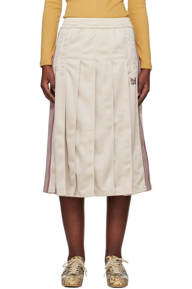 Складчатая миди-юбка для бега Needles, цвет ivory 
Складчатая миди-юбка для бега Needles, цвет ivory