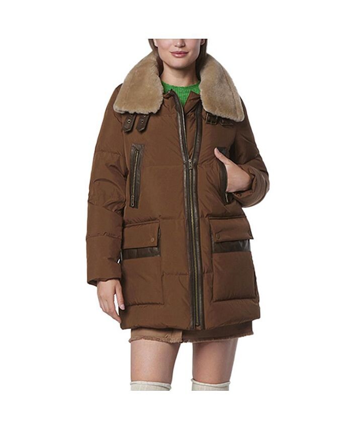 Женское пальто-пуховик Dutton Aviator, смешанная техника Andrew Marc Black Label, коричневый
Женское пальто-пуховик Dutton Aviator, смешанная техника Andrew Marc Black Label, коричневый