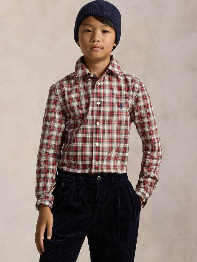 Детская хлопковая рубашка с длинными рукавами Ralph Lauren, Red/Cream
Детская хлопковая рубашка с длинными рукавами Ralph Lauren, Red/Cream