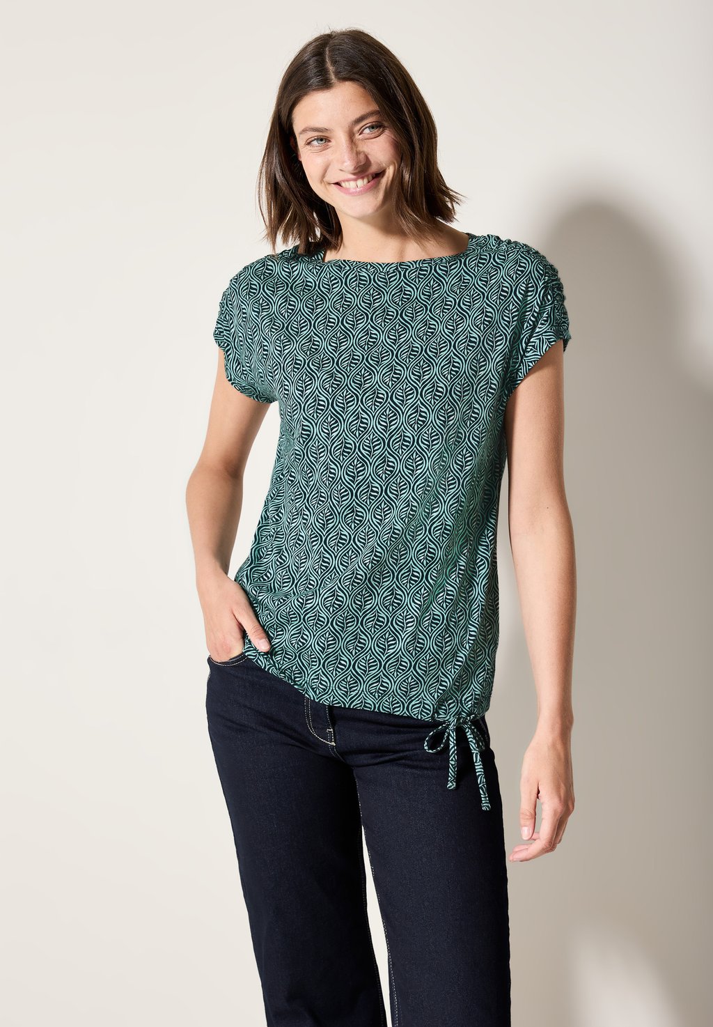 Футболка с принтом Cecil, темно-зеленый
Футболка с принтом Cecil, темно-зеленый