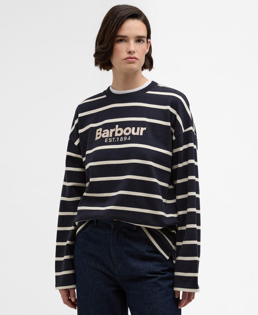 Женская блузка с длинными рукавами Maeve Barbour, Dark Navy/Ecru Stripe
Женская блузка с длинными рукавами Maeve Barbour, Dark Navy/Ecru Stripe