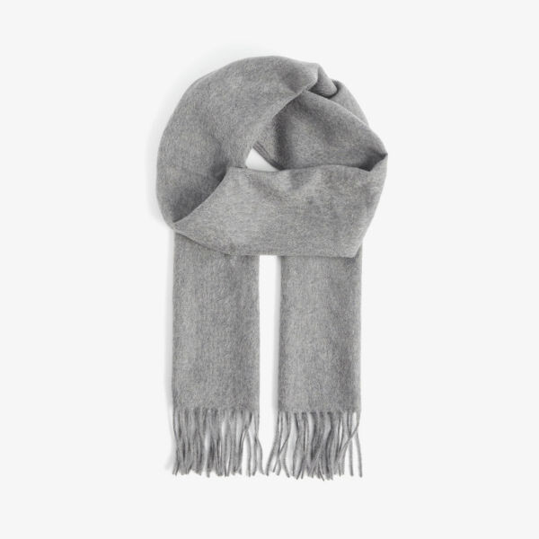 Кашемировый шарф с кисточками Aspinal Of London, серый
Кашемировый шарф с кисточками Aspinal Of London, серый