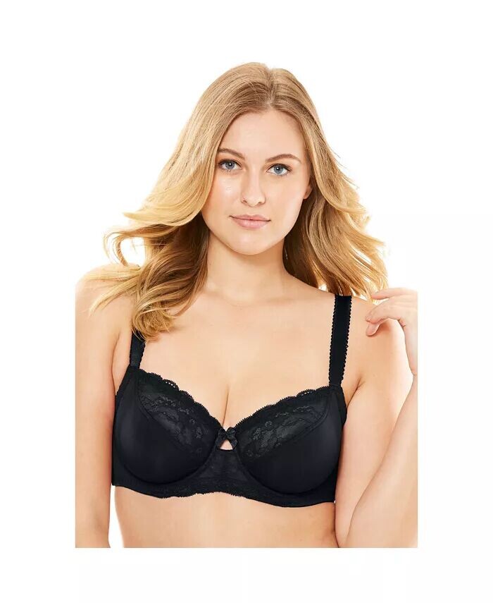 Женский бюстгальтер на косточках с кружевной отделкой больших размеров Amoureuse, черный
Женский бюстгальтер на косточках с кружевной отделкой больших размеров Amoureuse, черный