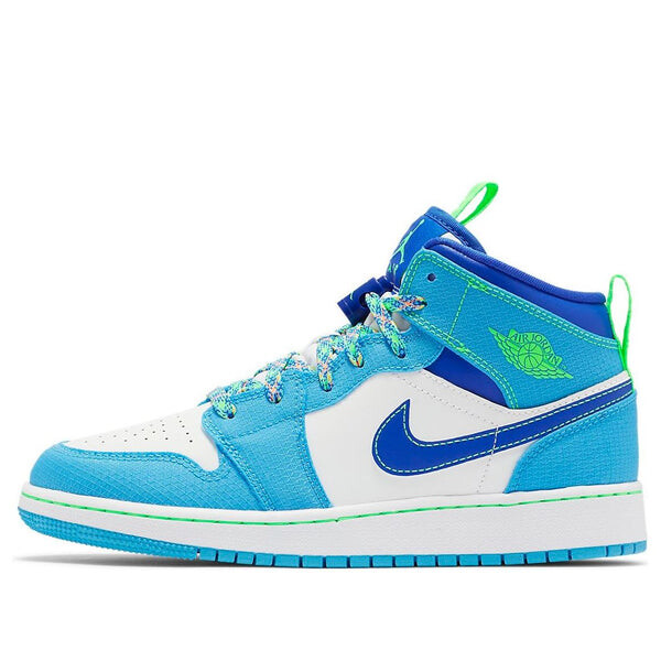 Кроссовки 1 средний размер Air Jordan, голубой 
Кроссовки 1 средний размер Air Jordan, голубой