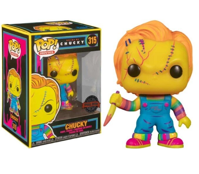 Funko POP! Фильмы, Коллекционная фигурка, Невеста Чаки, Чаки, Специальное издание, 315
Funko POP! Фильмы, Коллекционная фигурка, Невеста Чаки, Чаки, Специальное издание, 315