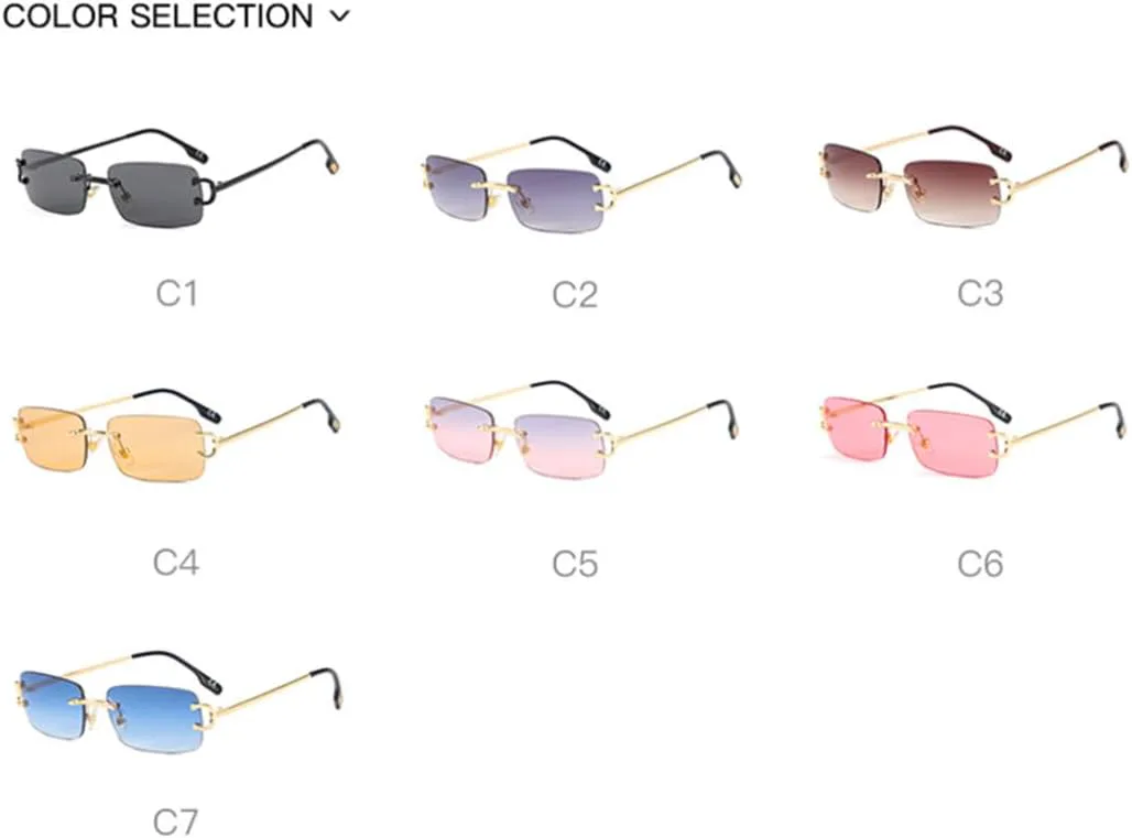 Винтажные солнцезащитные очки без оправы для женщин, роскошные дизайнерские, популярные, с небольшим градиентом, модные солнцезащитные очки SZVVBKK, Gray Pink
Винтажные солнцезащитные очки без оправы для женщин, роскошные дизайнерские, популярные, с небольшим градиентом, модные солнцезащитные очки SZVVBKK, Gray Pink