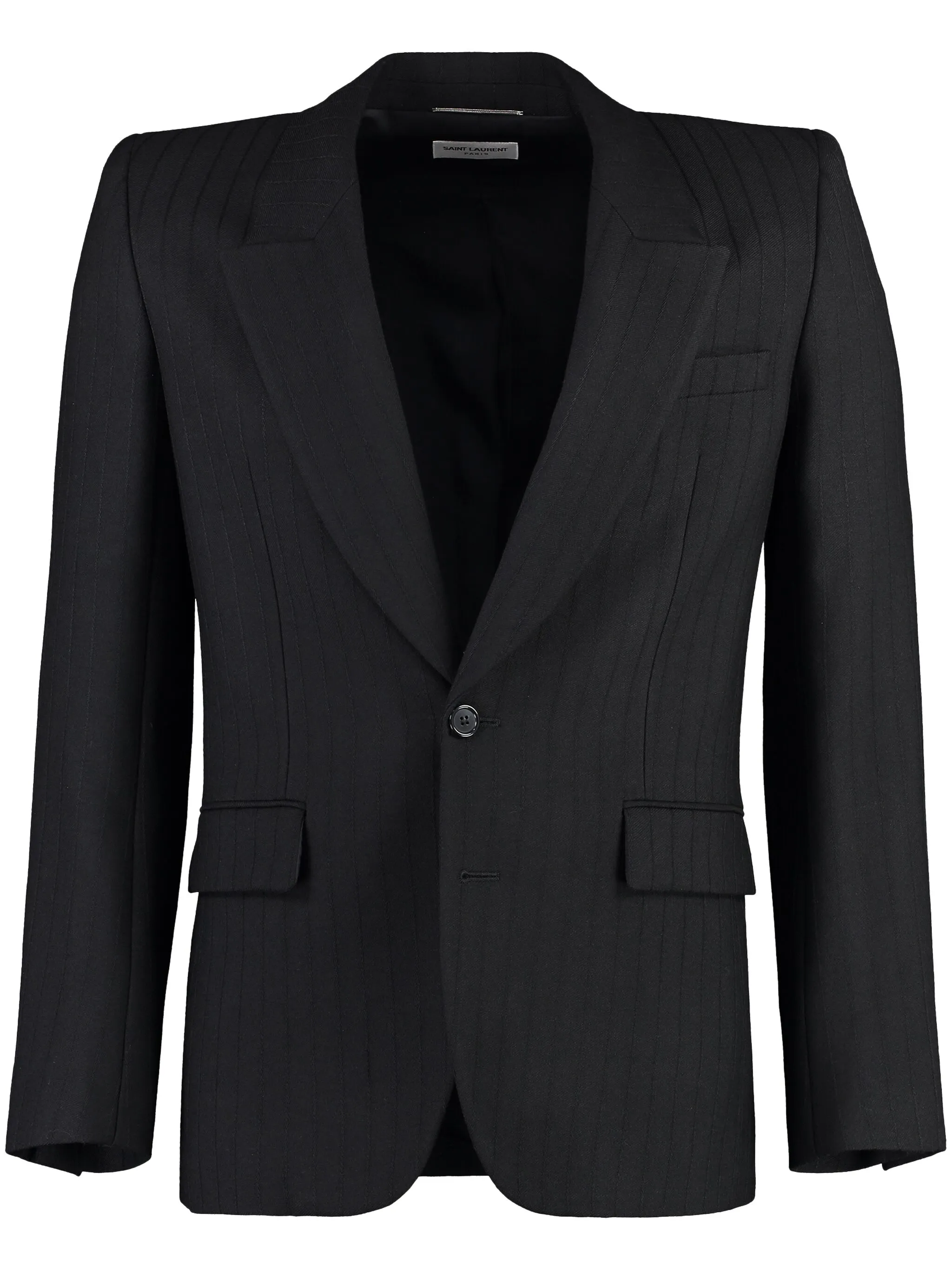 Пиджак в полоску Saint Laurent, черный
Пиджак в полоску Saint Laurent, черный