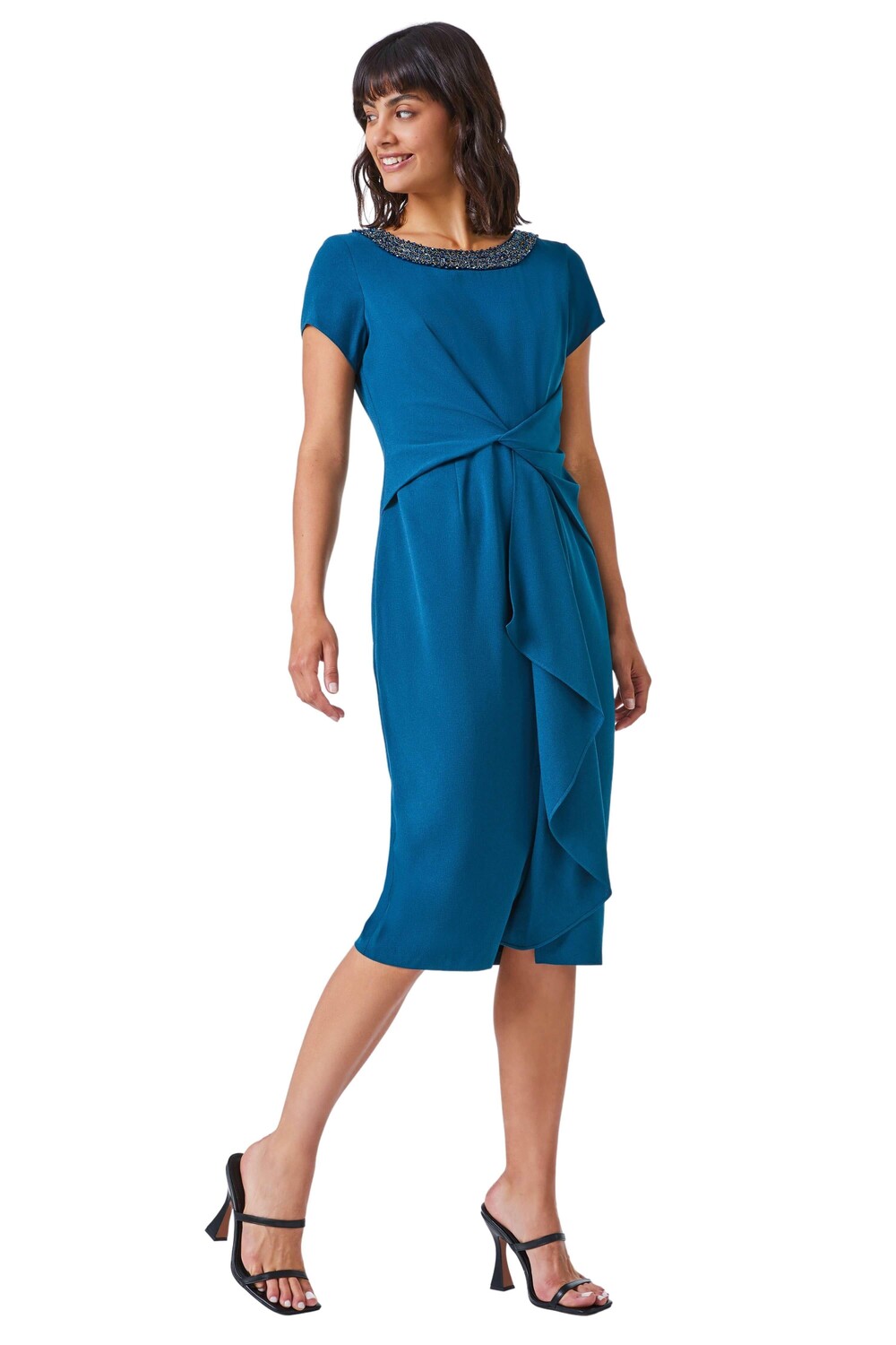 Украшенное платье с закрученной талией и рюшами Roman, зеленый
Украшенное платье с закрученной талией и рюшами Roman, зеленый