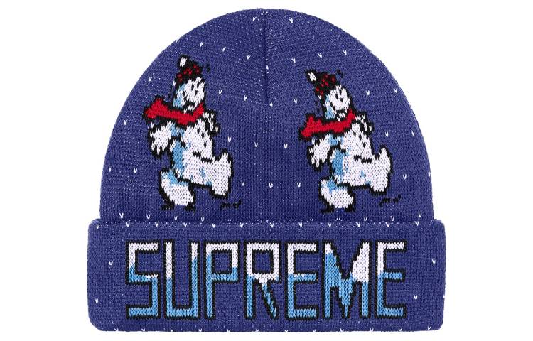 Supreme Вязаная шапка снеговика, Dark Blue 
Supreme Вязаная шапка снеговика, Dark Blue