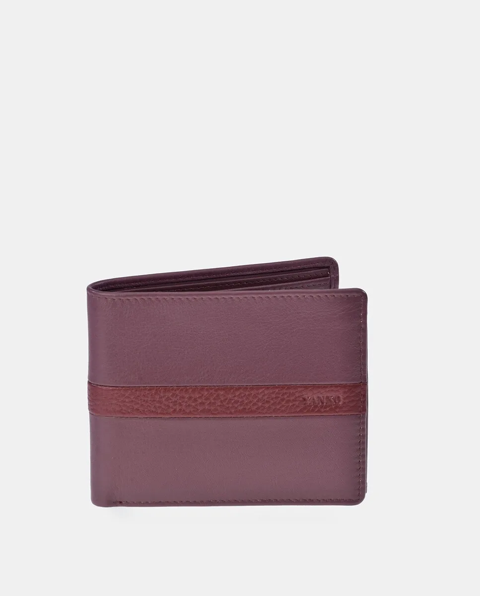 Мужской американский кошелек YANKO из черной кожи, бордовый
Мужской американский кошелек YANKO из черной кожи, бордовый