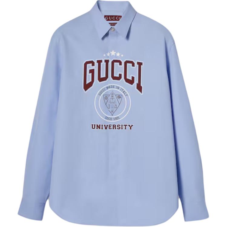 GUCCI Рубашка SS25 мужская светло-голубая
GUCCI Рубашка SS25 мужская светло-голубая
