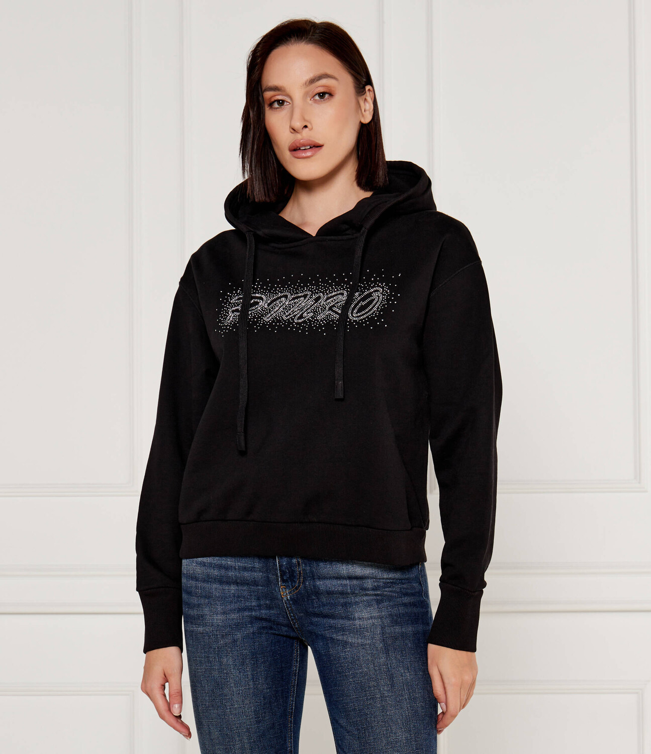 Толстовка Pinko ARCHETTO Regular Fit, черный 
Толстовка Pinko ARCHETTO Regular Fit, черный