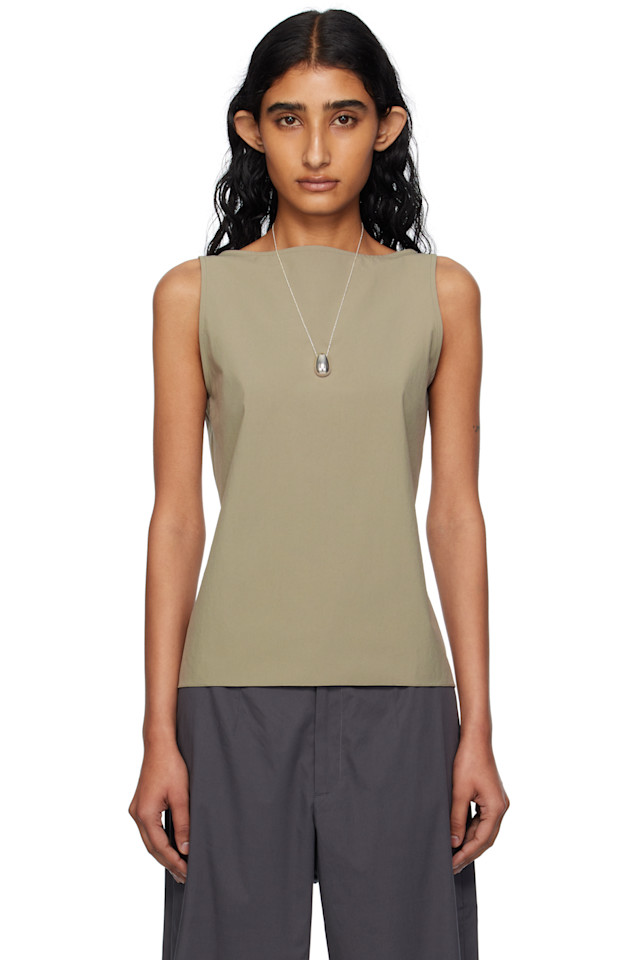 Нейлоновый топ с лайкрой и лодочкой Bambou Roger Kwong, цвет chaki
Нейлоновый топ с лайкрой и лодочкой Bambou Roger Kwong, цвет chaki