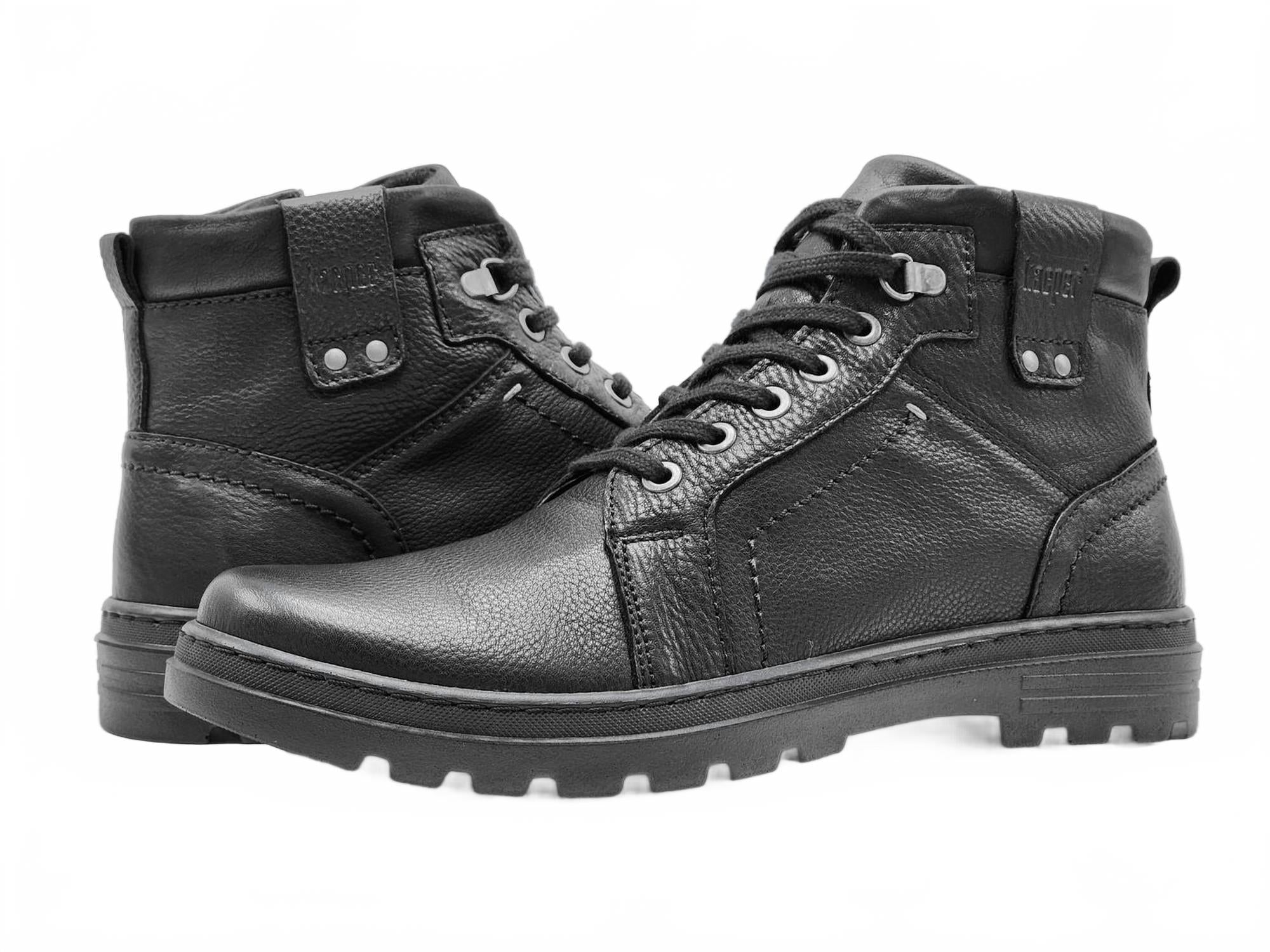 KCR Group Мужские рабочие кожаные ботинки на шерстяной подкладке, черные
KCR Group Мужские рабочие кожаные ботинки на шерстяной подкладке, черные