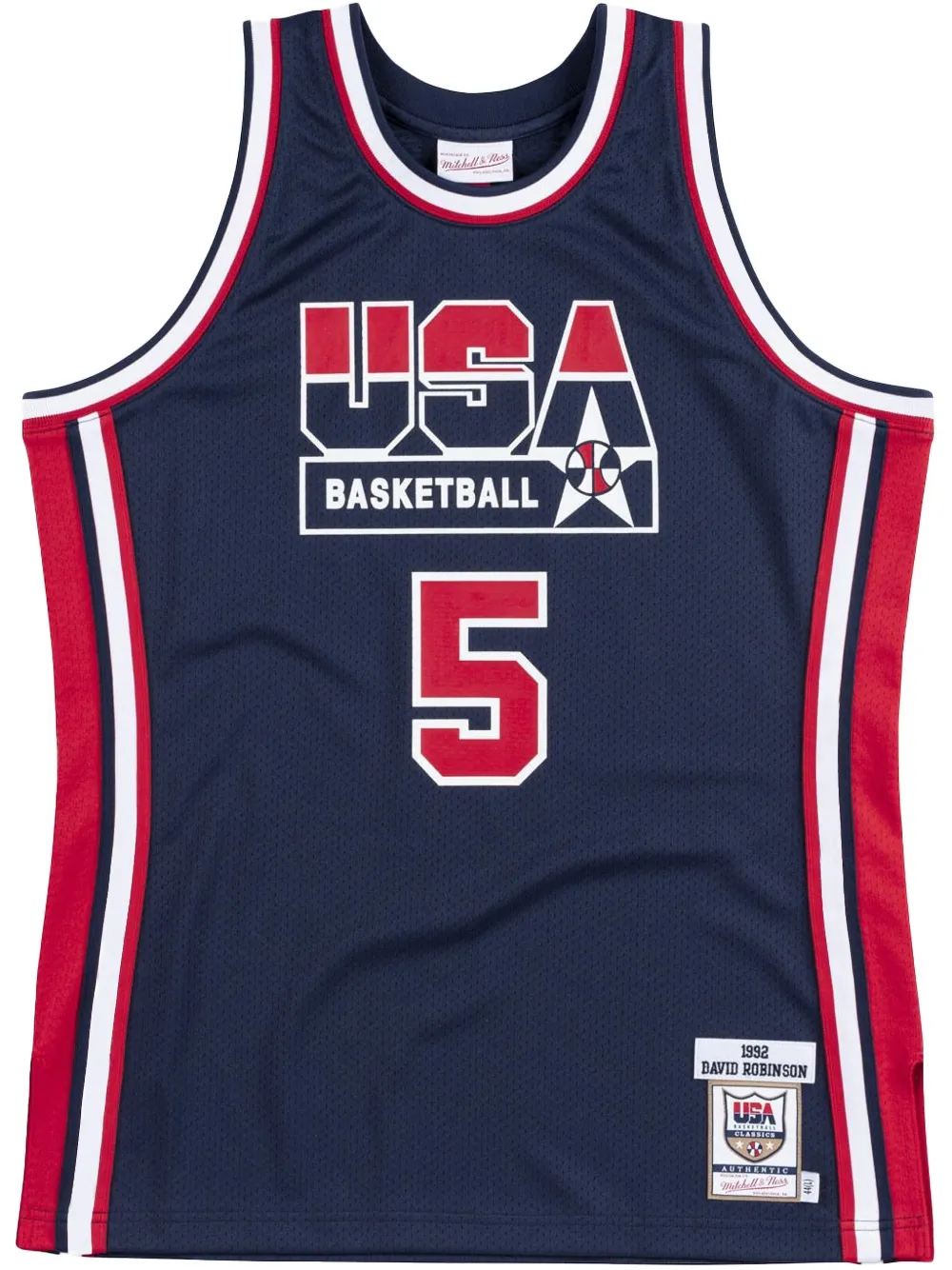 Топ Authentic Team USA 1992 David Robinson Mitchell & Ness, синий
Топ Authentic Team USA 1992 David Robinson Mitchell & Ness, синий