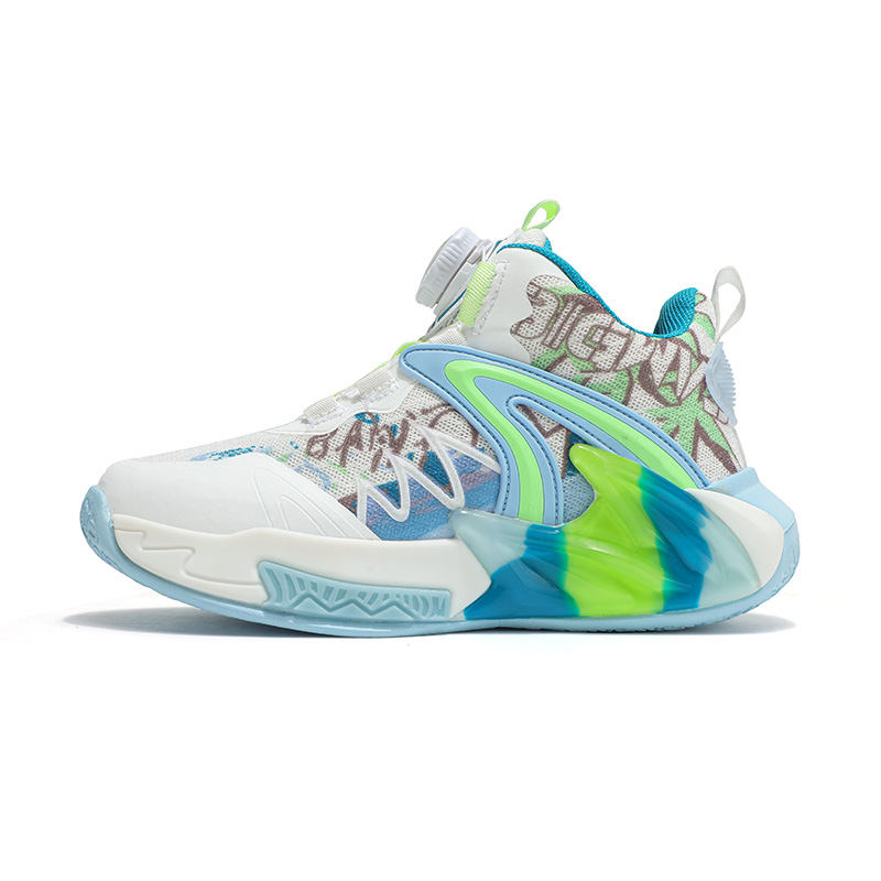 Детские баскетбольные кроссовки с низким верхом, устойчивые к скольжению и износу Wooden Rabbit, белый/зеленый
Детские баскетбольные кроссовки с низким верхом, устойчивые к скольжению и износу Wooden Rabbit, белый/зеленый