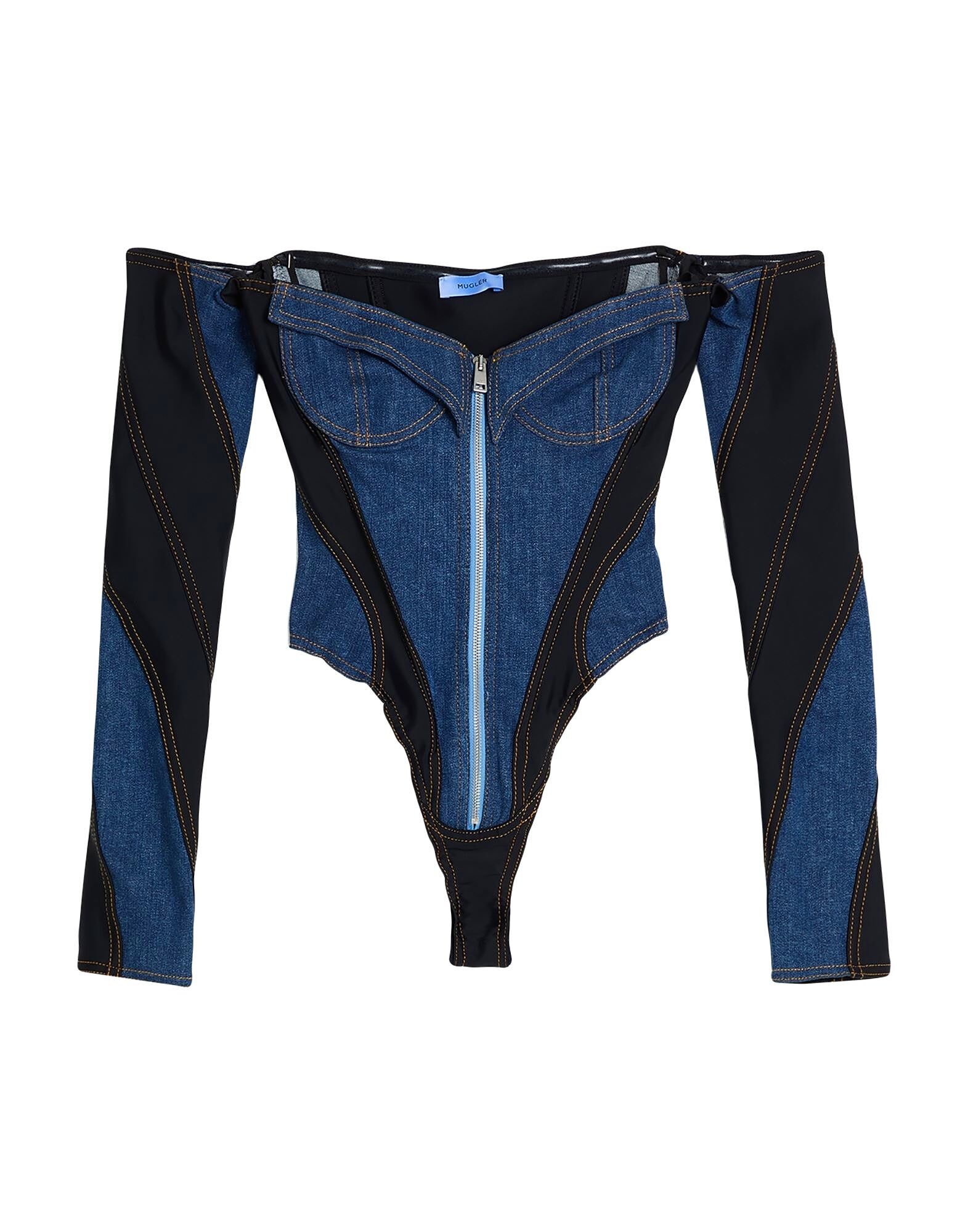 Боди Mugler, синий
Боди Mugler, синий