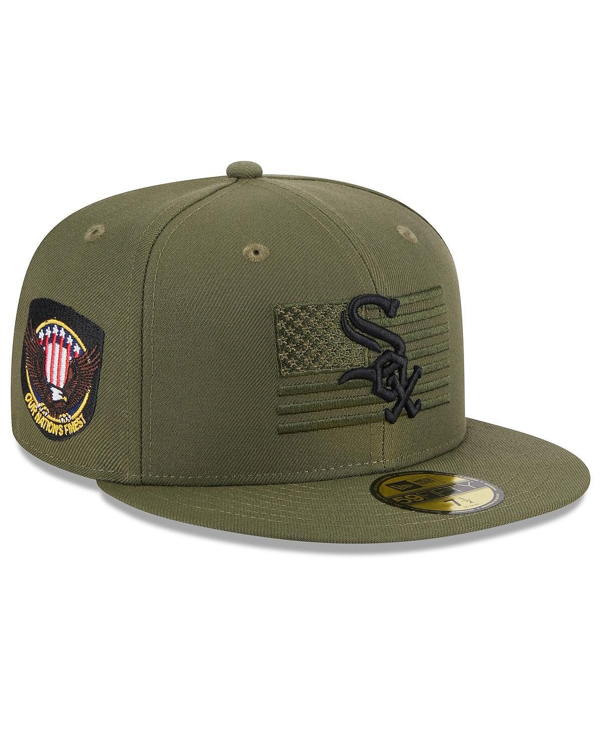 Мужская зеленая бейсболка Chicago White Sox 2023, посвященная Дню вооруженных сил 59FIFTY, приталенная кепка New Era
Мужская зеленая бейсболка Chicago White Sox 2023, посвященная Дню вооруженных сил 59FIFTY, приталенная кепка New Era
