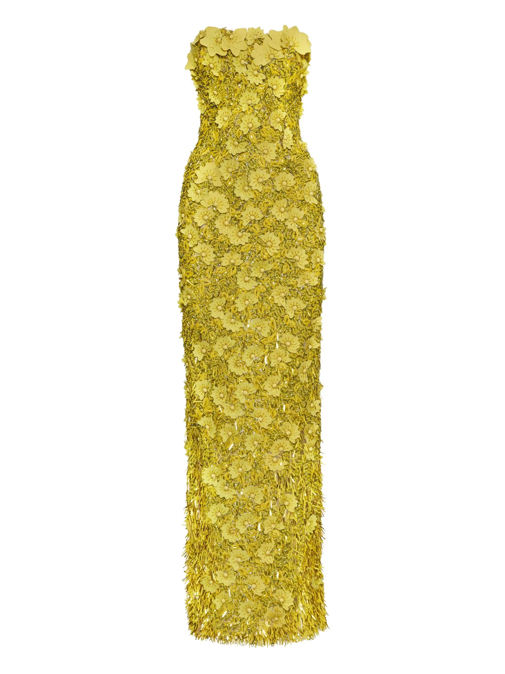 Вечернее платье с вышивкой пайетками Oscar De La Renta, желтый
Вечернее платье с вышивкой пайетками Oscar De La Renta, желтый