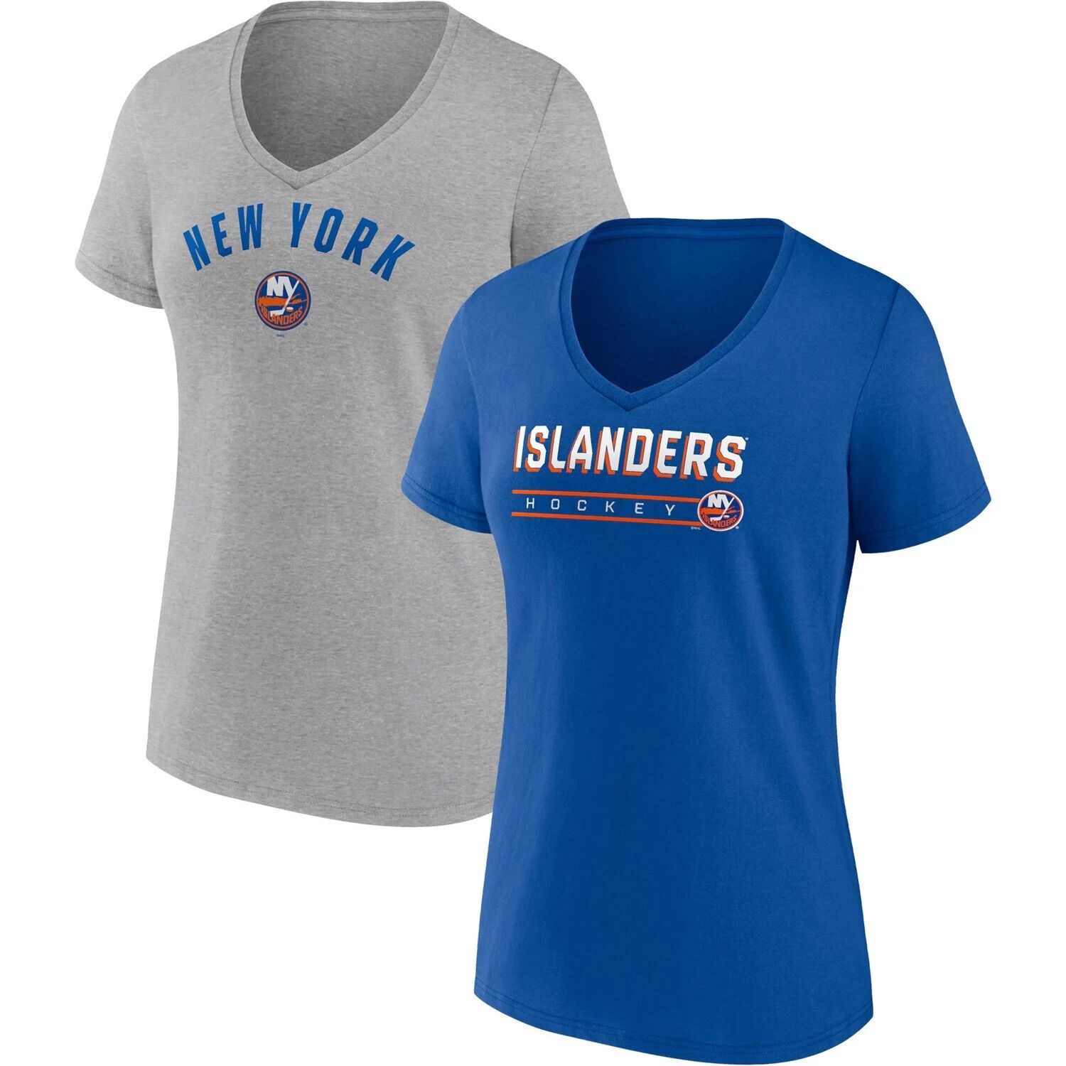 Женский комплект из двух футболок с v-образным вырезом Fanatics Royal/Heathered Grey New York Islanders Fanatics
Женский комплект из двух футболок с v-образным вырезом Fanatics Royal/Heathered Grey New York Islanders Fanatics
