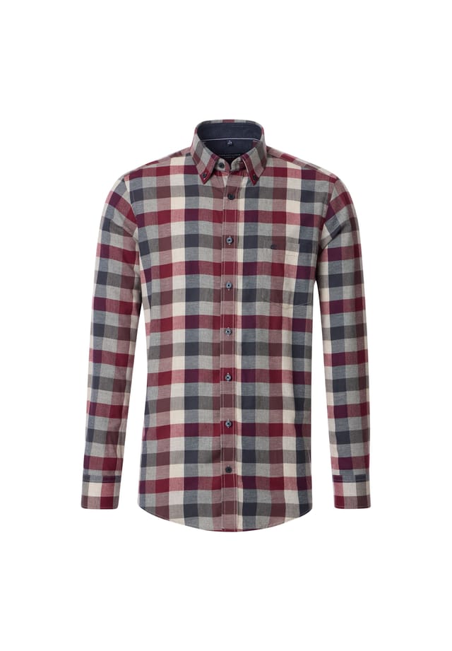 Рубашка фланелевая свободного покроя в клетку Casamoda, красный
Рубашка фланелевая свободного покроя в клетку Casamoda, красный