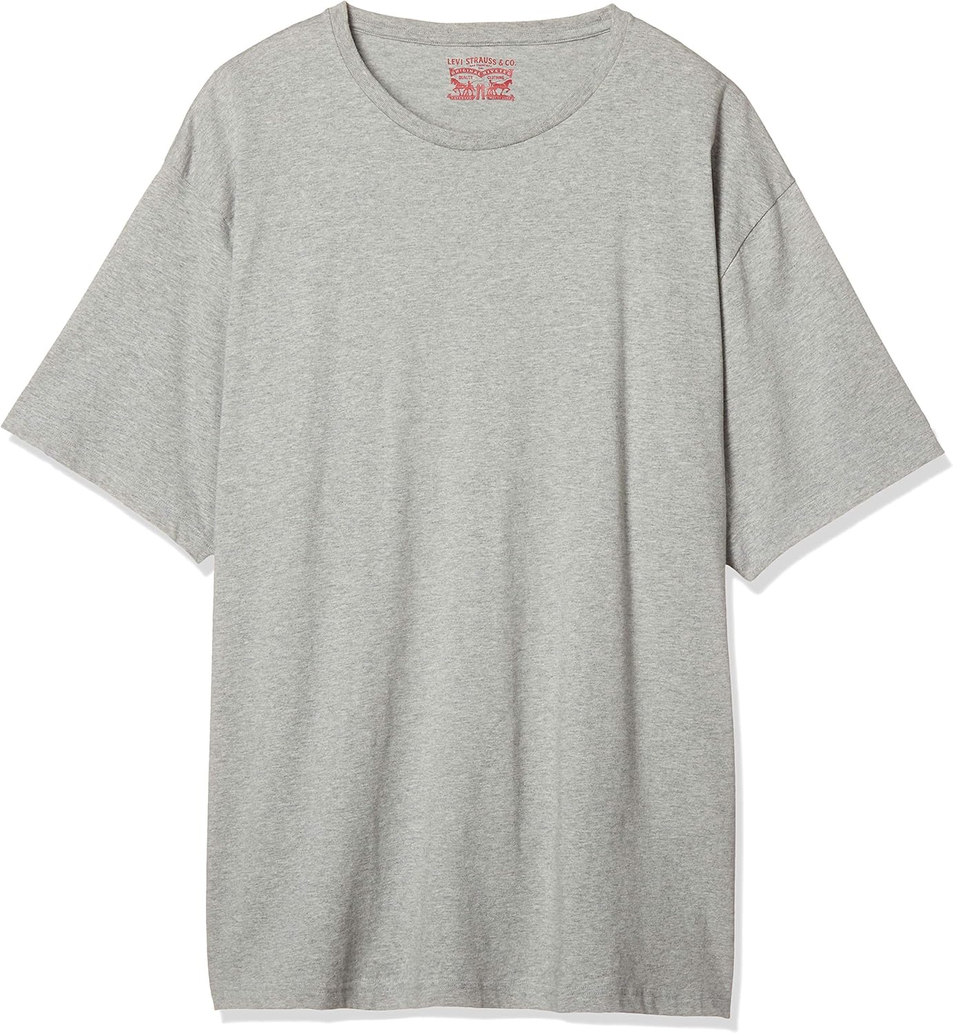 Мужская футболка Levi's больших размеров, комплект из двух частей, круглый вырез, короткий рукав (1011788580), светло-серый
Мужская футболка Levi's больших размеров, комплект из двух частей, круглый вырез, короткий рукав (1011788580), светло-серый