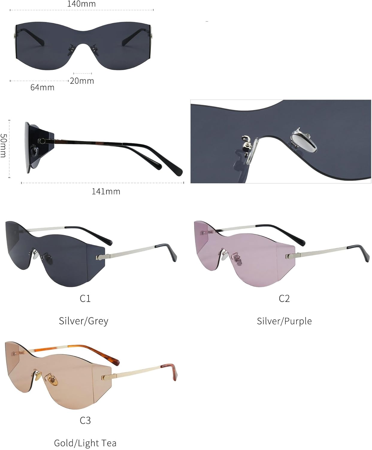 Солнцезащитные очки Willochra Retro Oversized Shield для мужчин, модные, с черным градиентом, защита от УФ-излучения UV400, трендовые солнцезащитные очки для женщин, C1
Солнцезащитные очки Willochra Retro Oversized Shield для мужчин, модные, с черным градиентом, защита от УФ-излучения UV400, трендовые солнцезащитные очки для женщин, C1