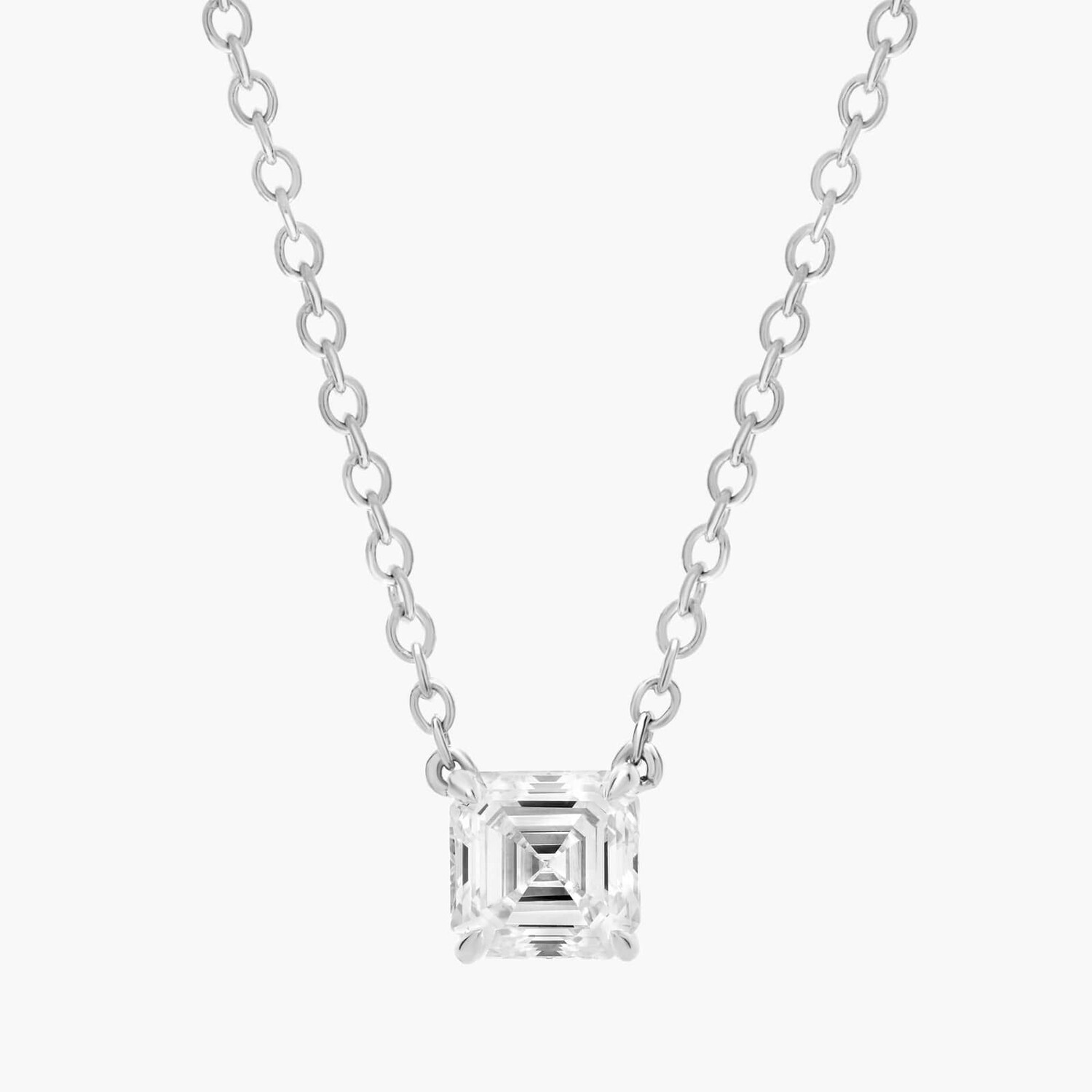 Подвеска с бриллиантом-солитером Asscher Cut из платины (1/2 карата, Tw. - HI / SI1-SI2) Blue Nile
Подвеска с бриллиантом-солитером Asscher Cut из платины (1/2 карата, Tw. - HI / SI1-SI2) Blue Nile