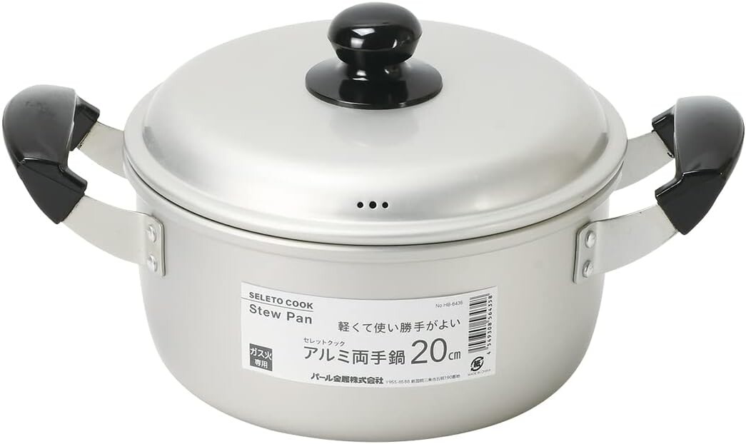 Кастрюля с двумя ручками Pearl Metal HB-6435, 7,9 дюйма (20 см), алюминий, только для газовых плит, Sliver
Кастрюля с двумя ручками Pearl Metal HB-6435, 7,9 дюйма (20 см), алюминий, только для газовых плит, Sliver