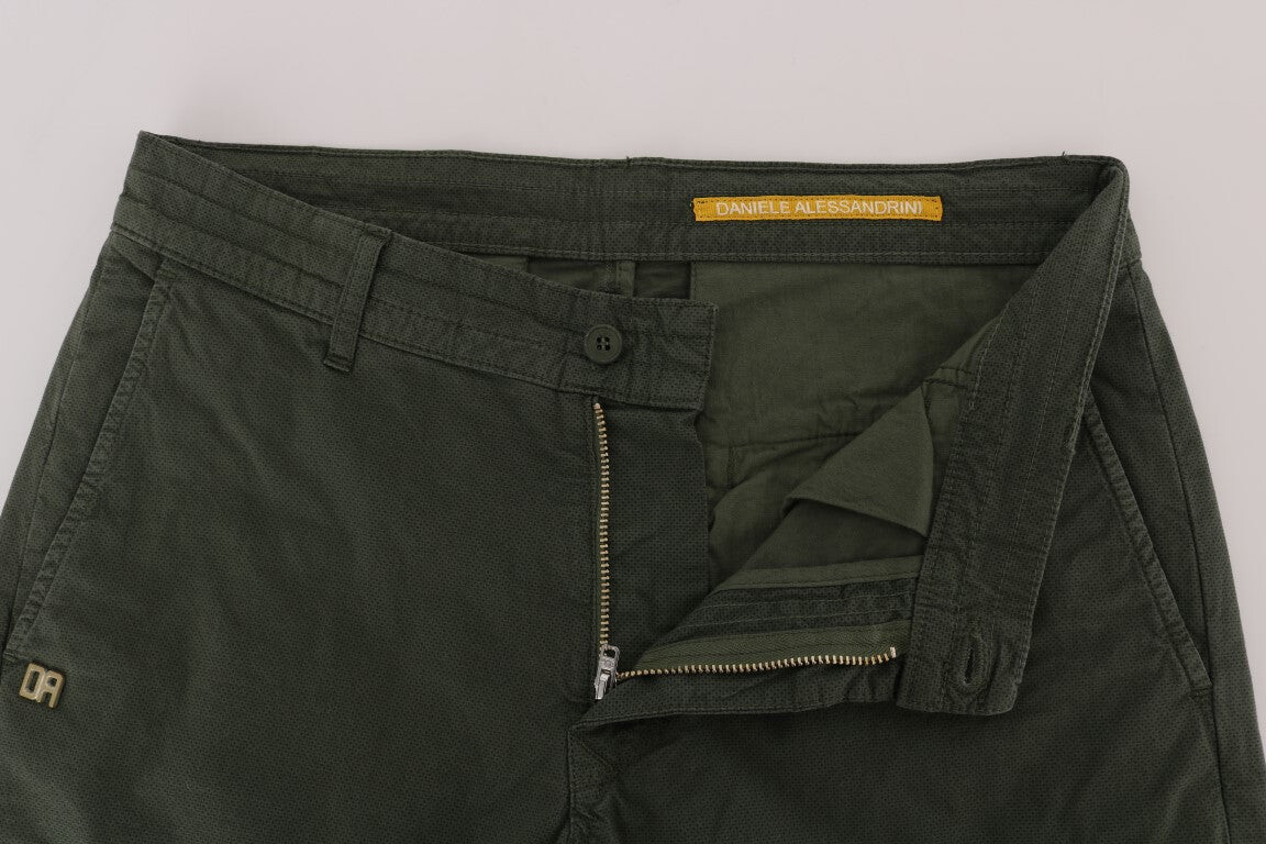 Daniele Alessandrini Элегантные мужские брюки чинос приталенного кроя, зеленый
Daniele Alessandrini Элегантные мужские брюки чинос приталенного кроя, зеленый