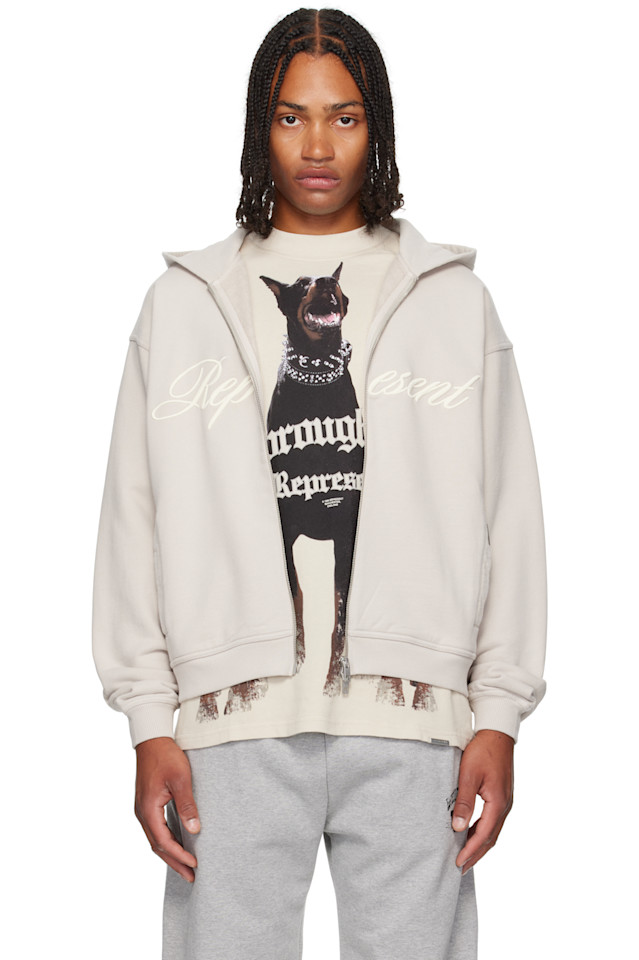 Толстовка с молнией и логотипом Script Represent, цвет concrete
Толстовка с молнией и логотипом Script Represent, цвет concrete