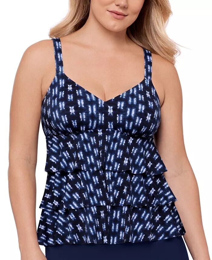 Женский топ танкини с принтом и ярусами Swim Solutions, синий
Женский топ танкини с принтом и ярусами Swim Solutions, синий