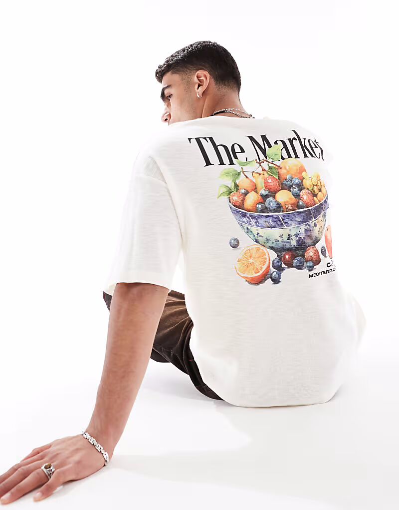 Футболка ASOS DESIGN из плотной ткани свободного кроя с рисунком фруктов на спине в цвете экрю
Футболка ASOS DESIGN из плотной ткани свободного кроя с рисунком фруктов на спине в цвете экрю